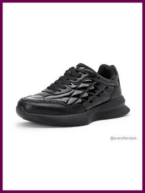 Vepose Women's Quilted Platform Sneaker Chunky Casual Walking Shoes